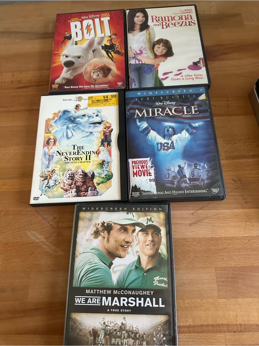 DVD bundle- rated PG/G